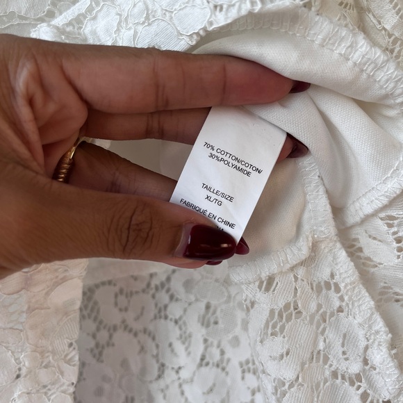 Another Story Trapeze MIDI Lace Trim Skirt - Picture 7 of 8